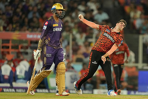 Pat Cummins in action